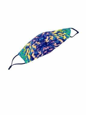 Camilla Hotel Frank’s Print Face Mask - Blue, Green, Yellow